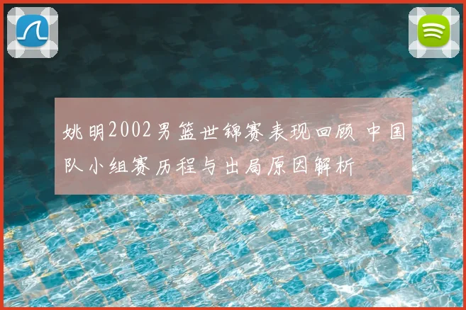 姚明2002男篮世锦赛表现回顾 中国队小组赛历程与出局原因解析